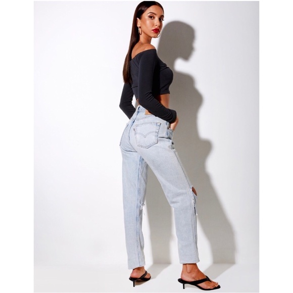 • H P • MOTEL ROCKS LEJA CROP TOP IN POLYCREPE - Picture 4 of 5